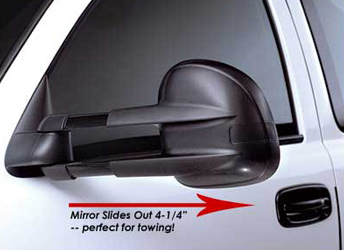 CIPA Extendable Replacement Towing Mirrors - Part Number: