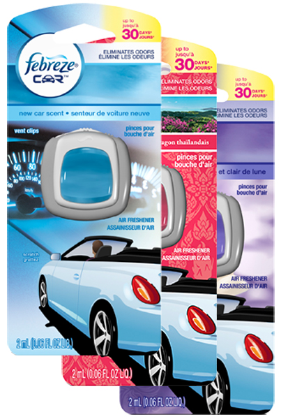 Febreze Vent Clip Air Fresheners - Scent:New Car