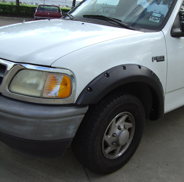 Ford F-250 Lund Elite Rivet Style Fender Flares (2011-2016) - Finish:Smooth