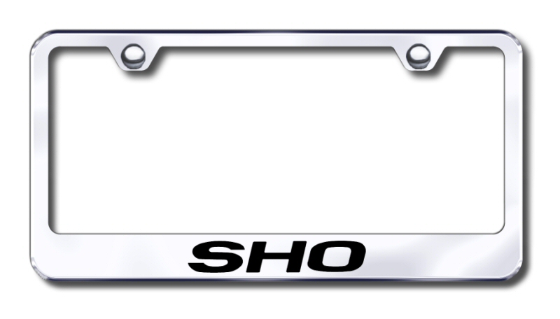 Ford Taurus SHO Laser Etched Stainless Steel License Plate Frame - Finish:Mirror