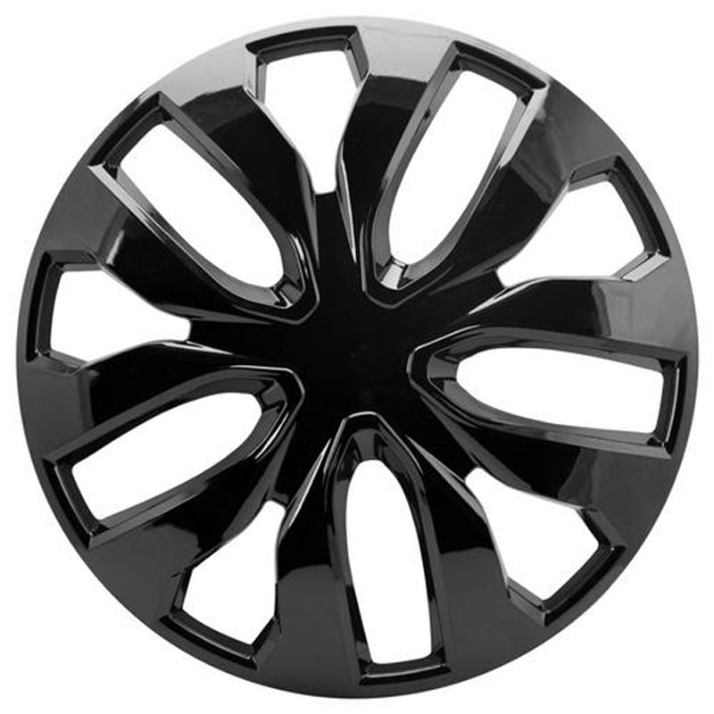 Fracture Glossy Black Wheel Covers (Set of 4) - Size:17 Inch
