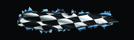 Racer Inside Rear Window Decal - Size:53 X 14