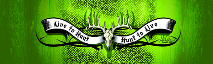 Grafix Jam Live To Hunt Rear Window Decal - Size:53 X 14