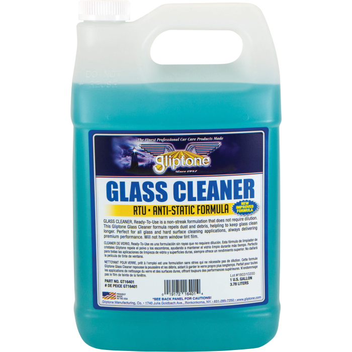Gliptone Glass Cleaner Ready-to-Use with Dust/Lint Repellent (Gallon)