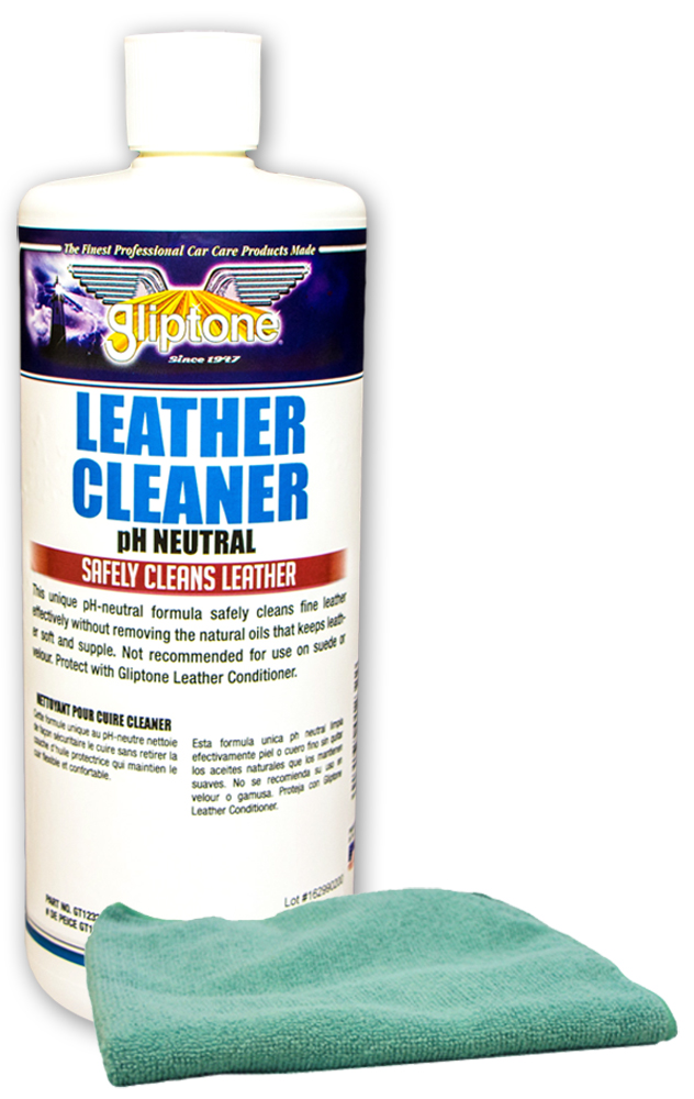 Gliptone Leather Cleaner (32 oz) & Microfiber Cloth Kit