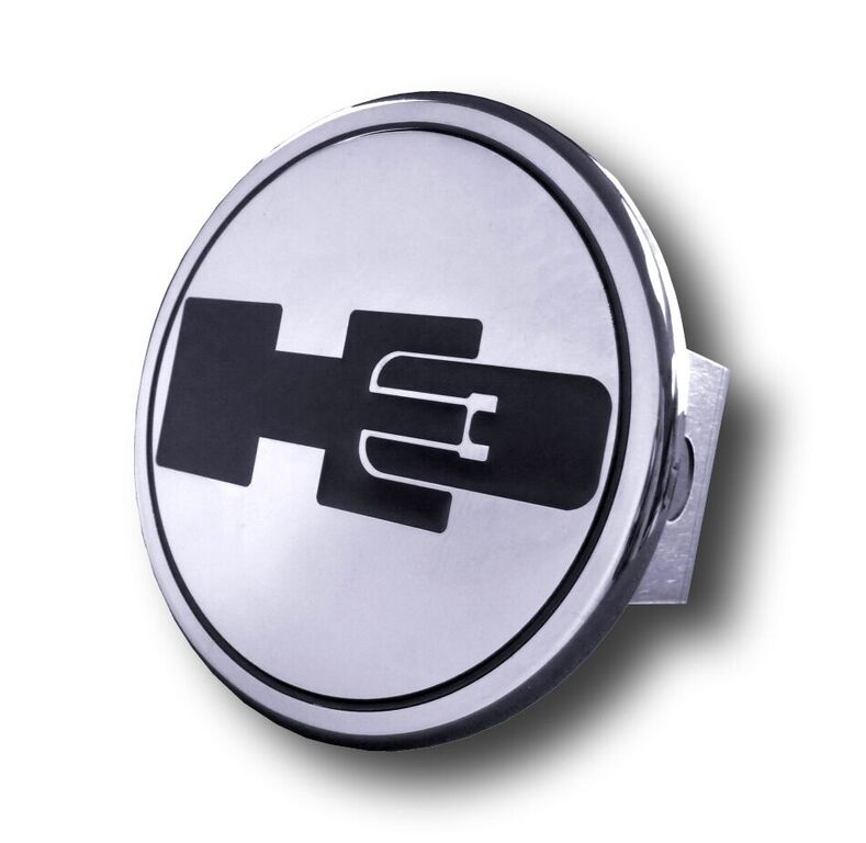 Chrome H3 Logo Stainless Steel Hitch Plug