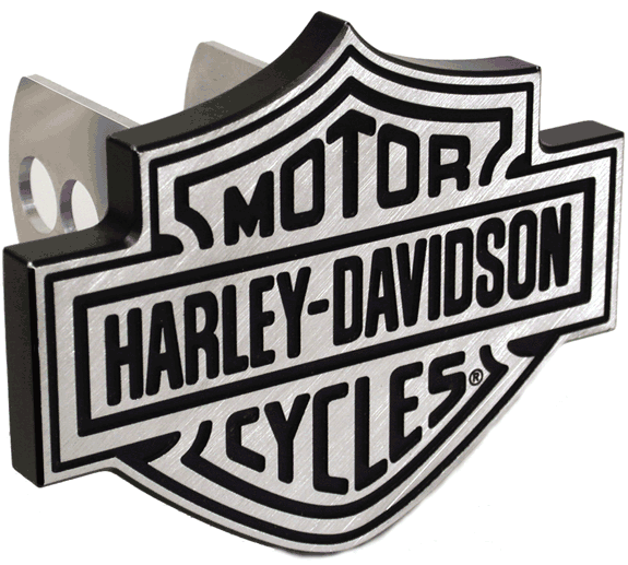 Harley Davidson Brushed Aluminum Hitch Cover
