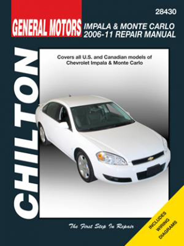 Chevrolet Impala & Monte Carlo Repair Manual (2006-2011)