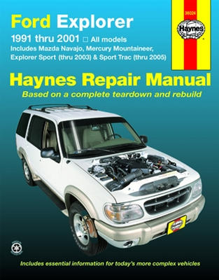 Ford Explorer, Mazda Navajo & Mercury Mountaineer Haynes Repair Manual (1991-2005)