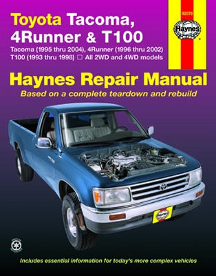 Toyota Tacoma, 4 Runner & T100 Haynes Repair Manual (1993-2004)