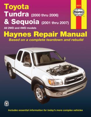 Toyota Tundra & Sequoia Haynes Repair Manual (2000-2007)