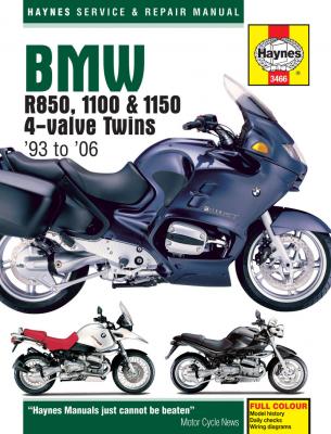 BMW R850, 1100 & 1150 4-Valve Twins Haynes Repair Manual (1993-2006)