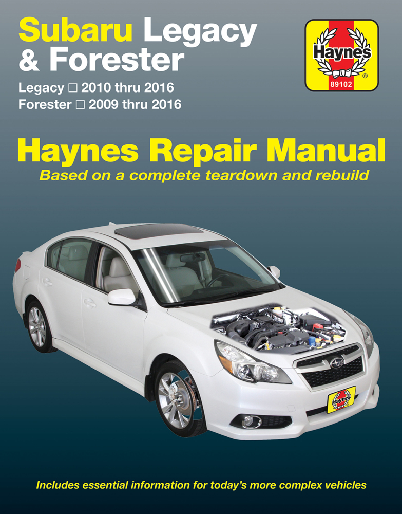 Subaru Forester & Legacy Haynes Repair Manual (2009-2016)