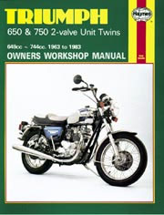 Haynes Triumph 650 & 750 2-Valve Unit Twins (1963-1983)