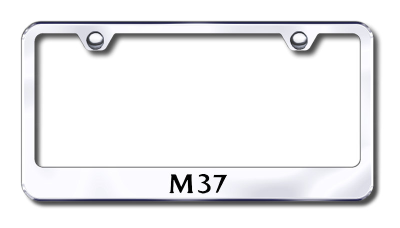Infiniti M37 Laser Etched Stainless Steel License Plate Frame - Finish:Mirror