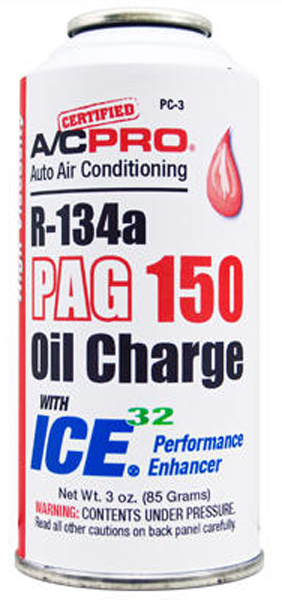 A/C Pro R-134a PAG 150 Oil Charge with ICE 32 (3 oz)
