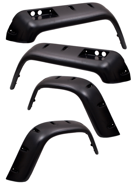 Jeep CJ All Terrain Pocket Style 4 Piece Fender Flare Kit (1976-1986)