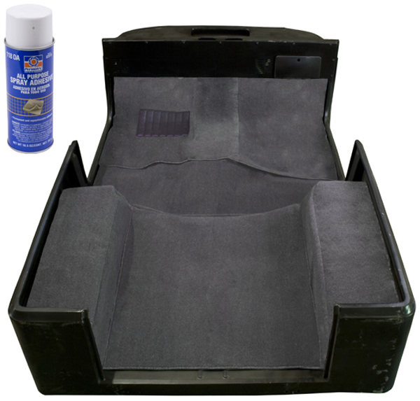Jeep Wrangler & CJ 6 Pc. Deluxe Replacement Carpet Kit (1976-2006) - Year/Color:1997-2006 Black