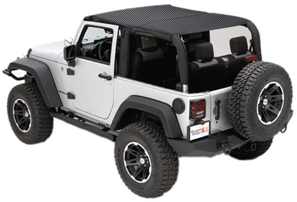 Jeep Wrangler JK Black Mesh Island Topper (2010-2018) - Style:2-Door