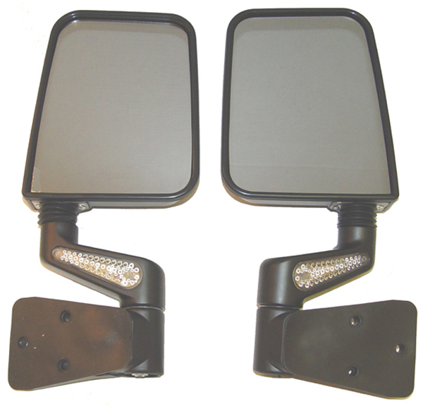 Jeep Wrangler Black LED Heated Mirrors-Pair (1987-2002)