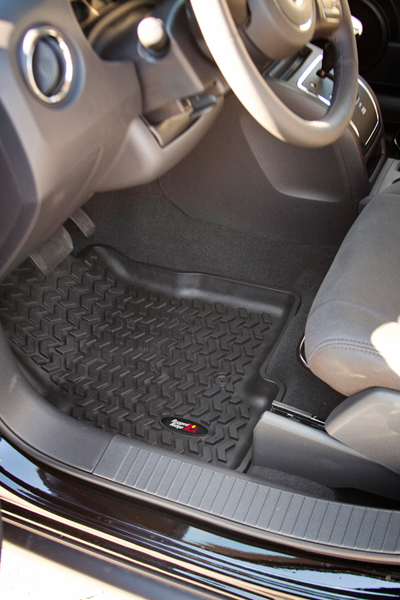 Jeep Liberty Front All Terrain Floor Liners-Pair (2008-2013) - Color:Black