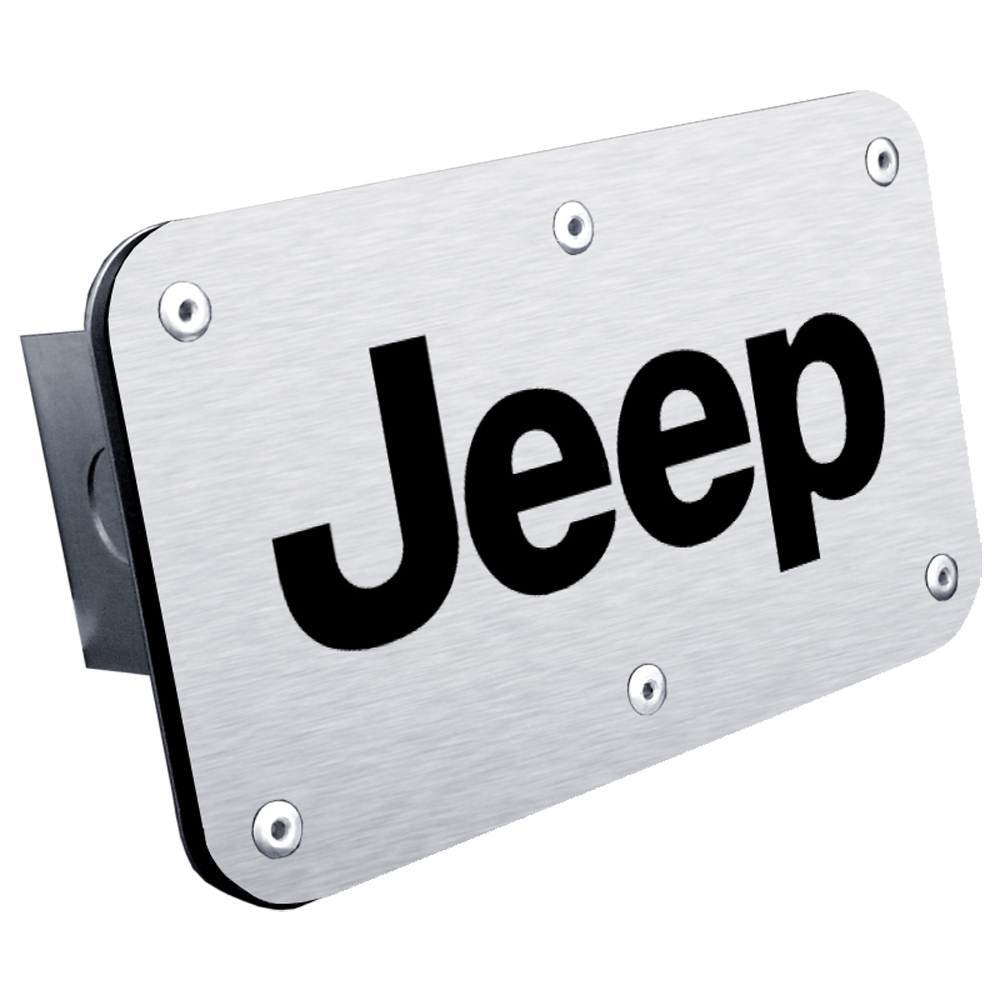 Jeep Class III Stainless Steel Hitch Plug - Hitch Finish:Brushed - Class III