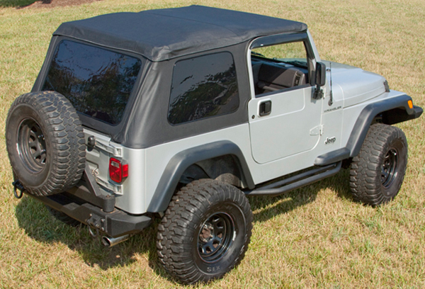 Jeep Wrangler TJ Bowless XHD Soft Top (1997-2006) - Color:Black Diamond