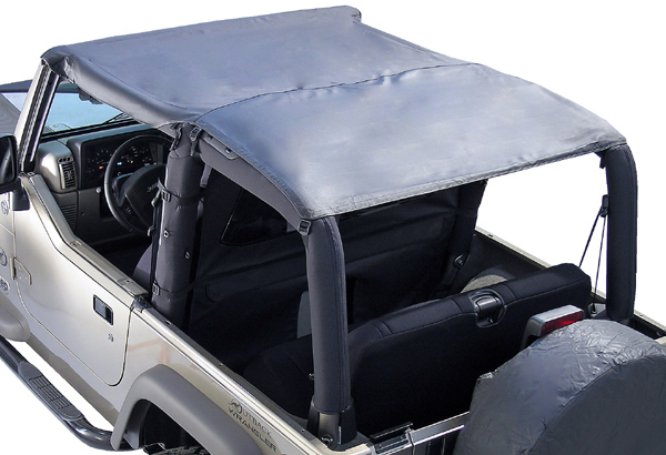 Jeep Wrangler (TJ) Soft Top Island Topper (1997-2006) - Color:Diamond Black