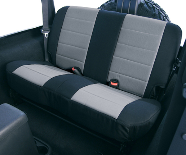 Jeep Wrangler Neoprene Rear Seat Cover (2003-2006) - Color:Red