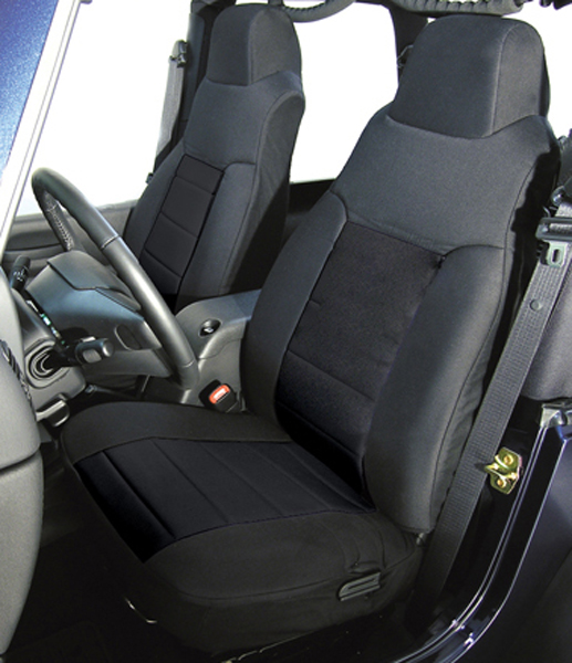 Jeep Wrangler Front Seat Cover-Pair (2003-2006) - Color:Gray