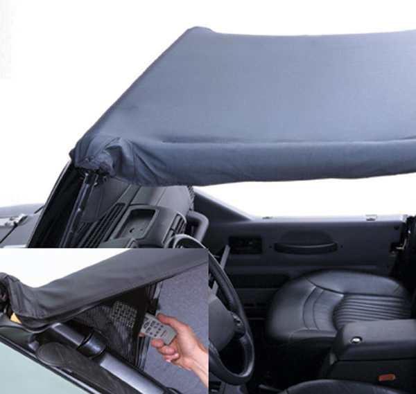 Jeep Wrangler & Unlimited Summer Brief Top w/Corner Pockets (1997-2006) - Color:Diamond Black