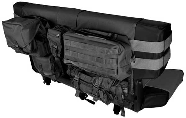 Jeep Wrangler Rear Cargo Bucket Seat Cover (1987-1996) - Color:Black