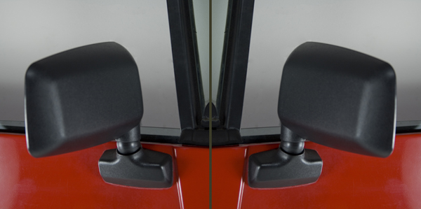Jeep Wrangler YJ Black Side Mirrors (Pair)