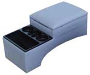 Bench Seat Jumbo Contractor Center Console - Color:Black