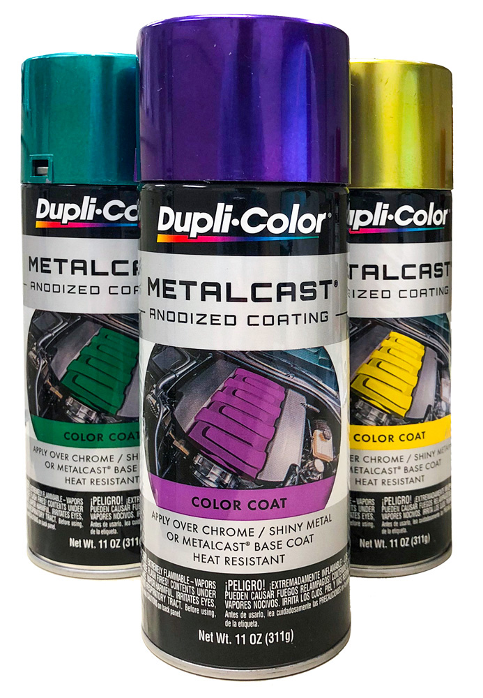 Duplicolor MetalCast Annodized Paint (11 oz.) - Color:Blue Anodized