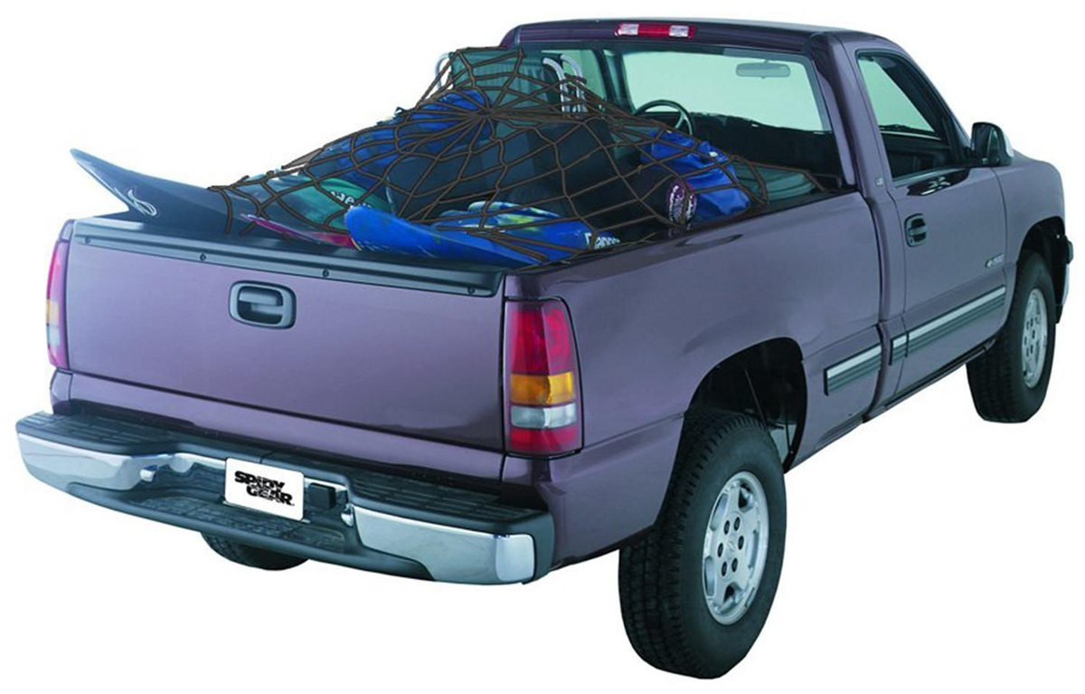 Spidy Gear Truck Bed Web Large Cargo Stretch Cords - Color:Black