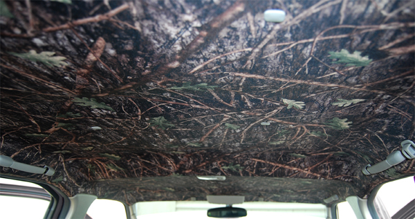 Heads-Up OptionZ Leaf Camouflage Van, Truck & SUV Headliner Kit