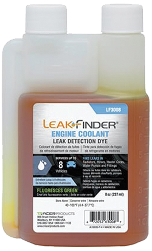 Leak Finder Engine Coolant Leak Detection Dye - Sizes:1 oz bottle