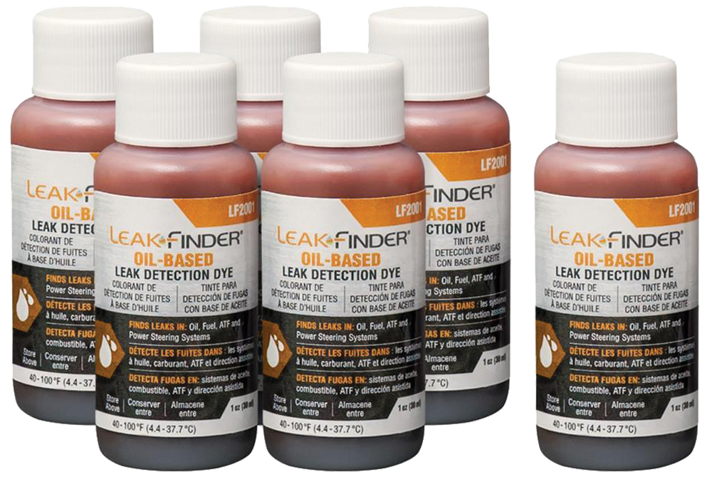 Leak Finder Oil Based Leak Detection Dye (1 oz) - 6 Pack
