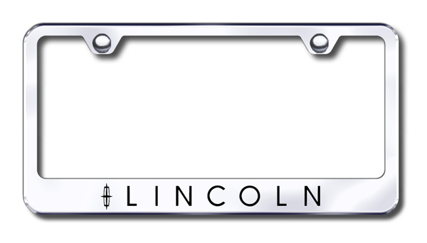 Lincoln Laser Etched Stainless Steel License Plate Frame - Finish:Mirror