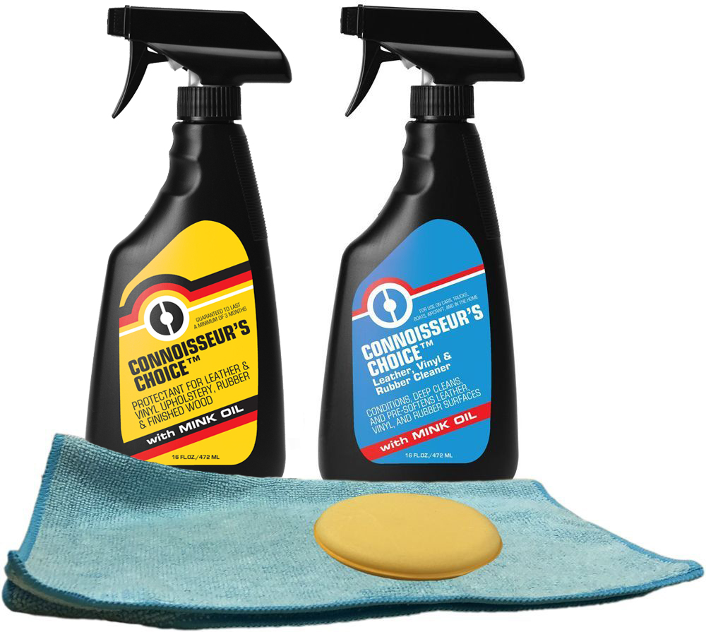 Connoisseur's Choice Leather, Vinyl, & Rubber Care Kit