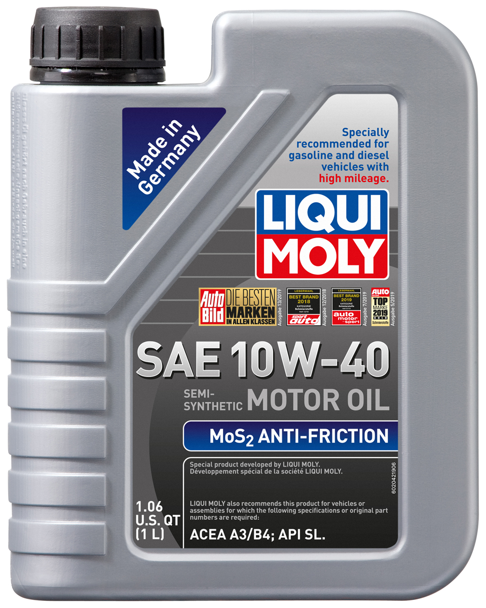 Lubro-Moly MoS2 Anti-Friction 10W40 Motor Oil - Size:1 liter