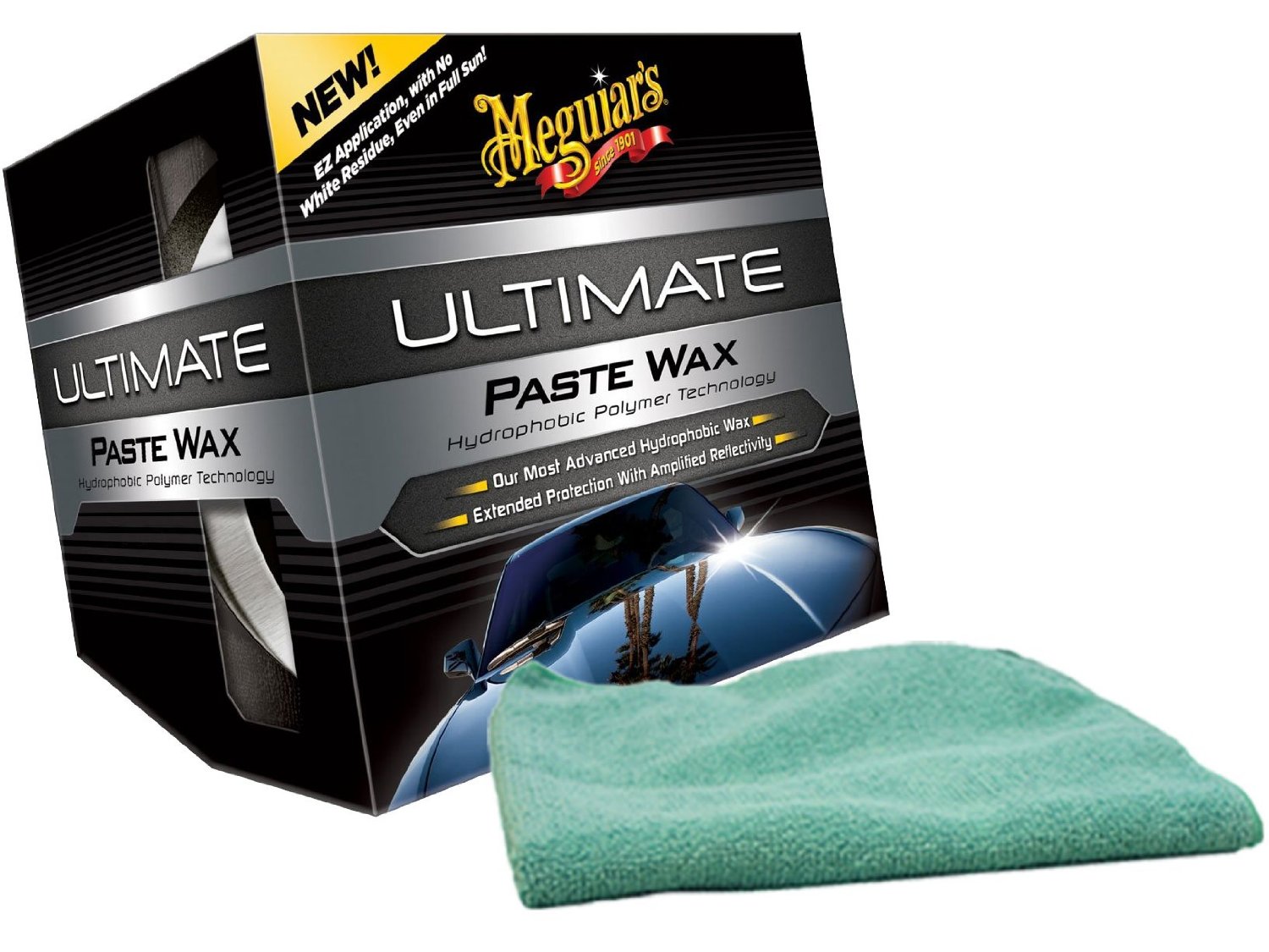 Meguiars Ultimate Paste Wax & Microfiber Cloth Kit