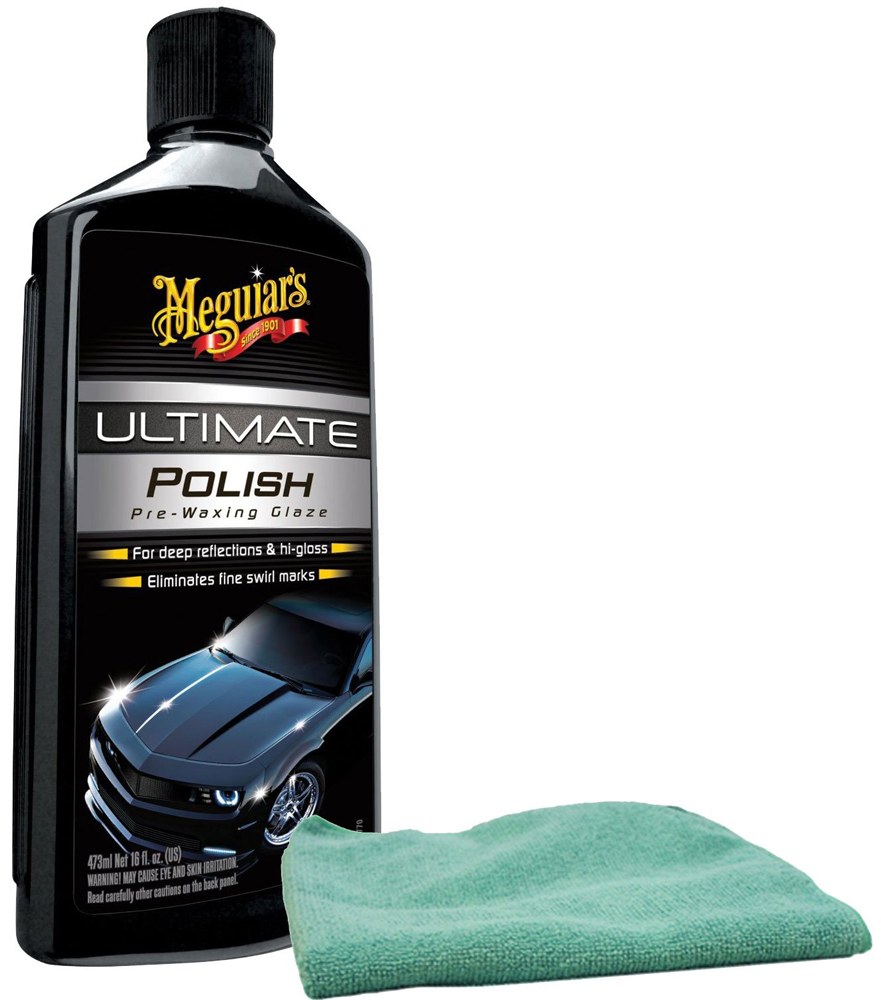 Meguiars Ultimate Polish Pre-Wax Glaze & Microfiber Cloth Kit