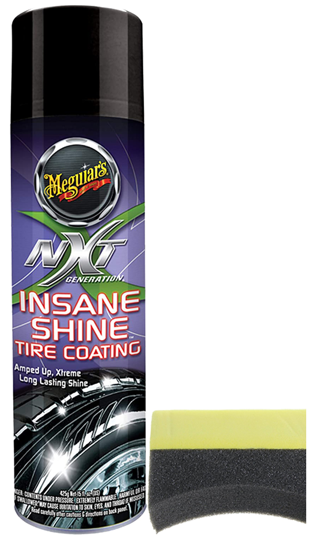 Meguiar's NXT Generation Insane Shine Tire Coating (15 oz) & Applicator Pad Kit