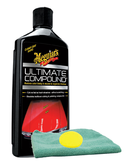 Meguiars Ultimate Compound (15 oz), Foam Pad & Microfiber Cloth Kit