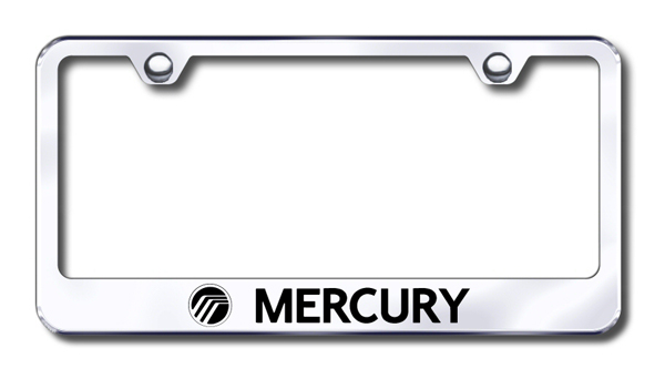 Mercury Laser Etched Stainless Steel License Plate Frame - Finish:Mirror