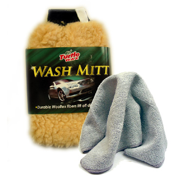 Turtle Wax Wash Mitt and MicroFiber Cloth