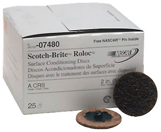 3M Scotch-Brite Roloc Surface Conditioning Discs (Box of 25) - Color: