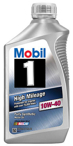 Mobil 1 Synthetic High Mileage 10W40 Motor Oil